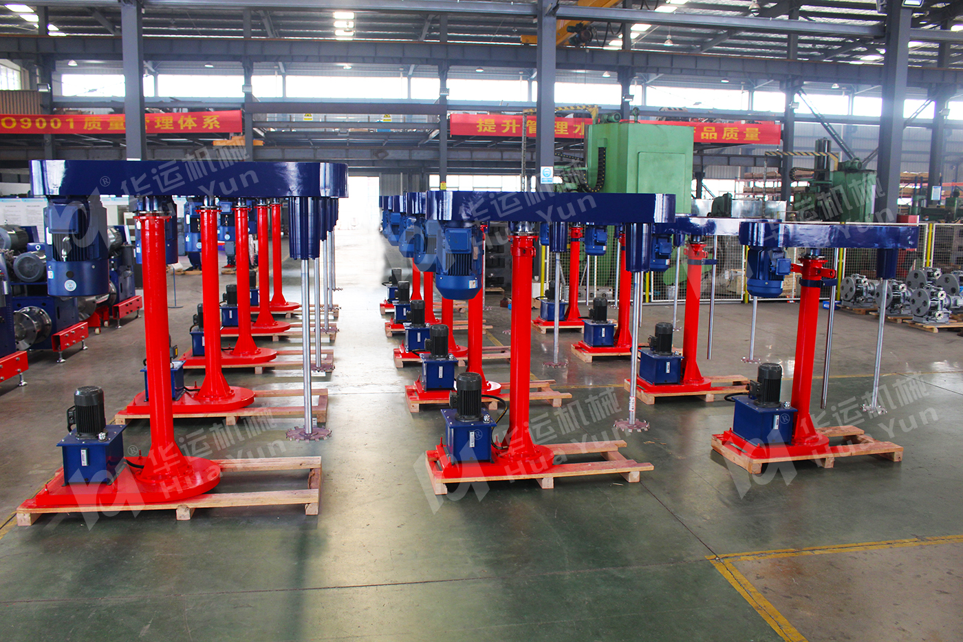 為某集團(tuán)生產(chǎn)的一批分散機(jī)完成制造