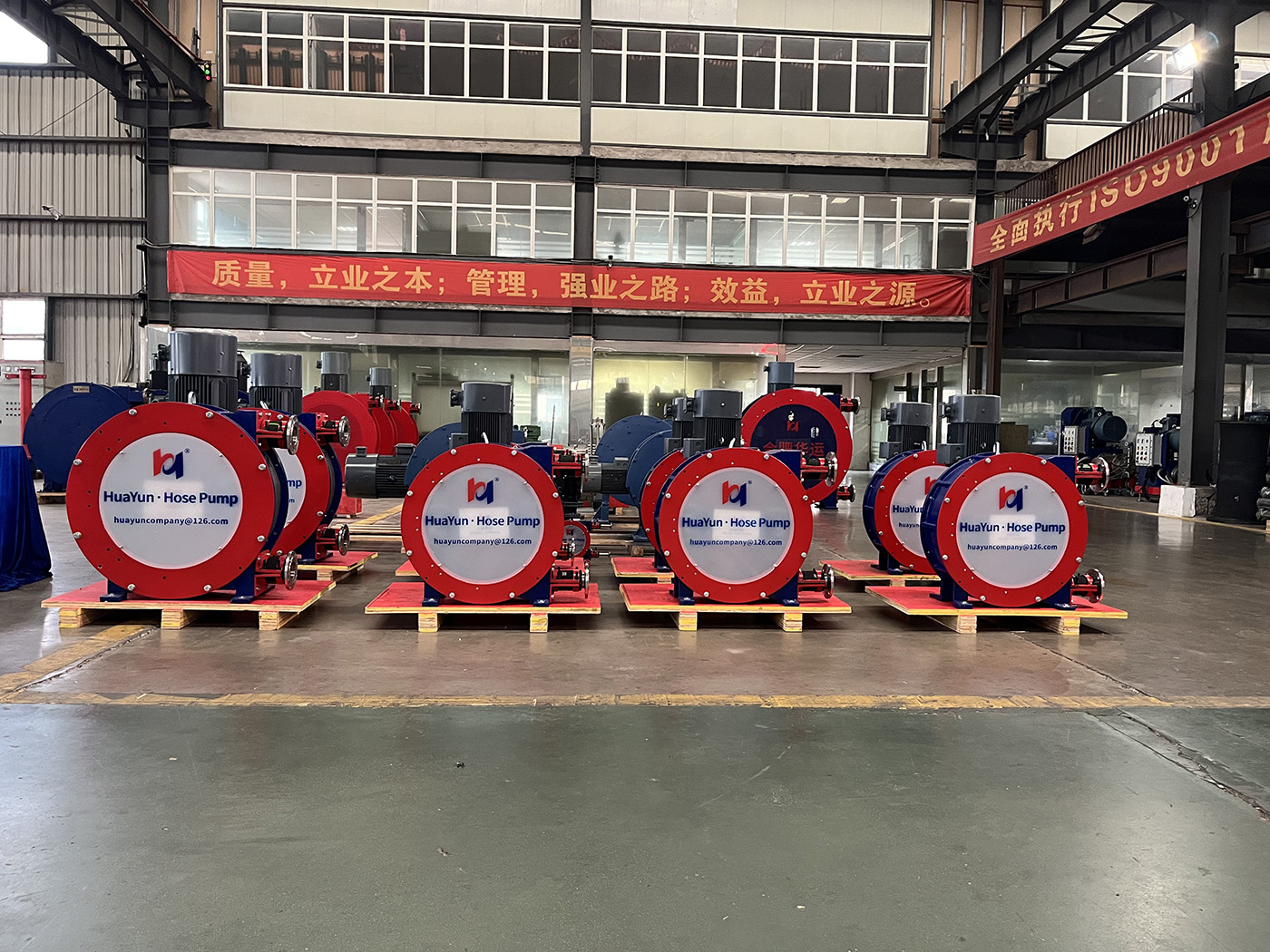 合肥華運機械軟管泵發(fā)往巴西，助力當?shù)匚鬯幚硖豳|增效